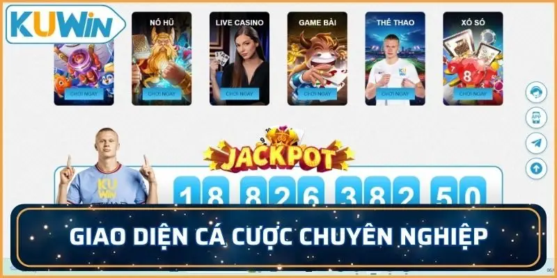 Giao diện cá cược chuyên nghiệp, thời thượng