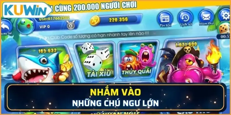 Nhắm vào những chú ngư lớn